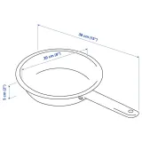 IKEA IKEA 365+ (ИКЕА ИКЕА 365+) — Сковорода, нержавеющая сталь, антипригарное покрытие, 20 см — фото 2