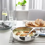 IKEA IKEA 365+ (ИКЕА ИКЕА 365+) — Сковорода для сотейника, нержавеющая сталь, 28 см — фото 3