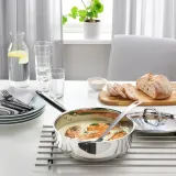 IKEA IKEA 365+ (ИКЕА ИКЕА 365+) — Сковорода для сотейника, нержавеющая сталь, 24 см — фото 7