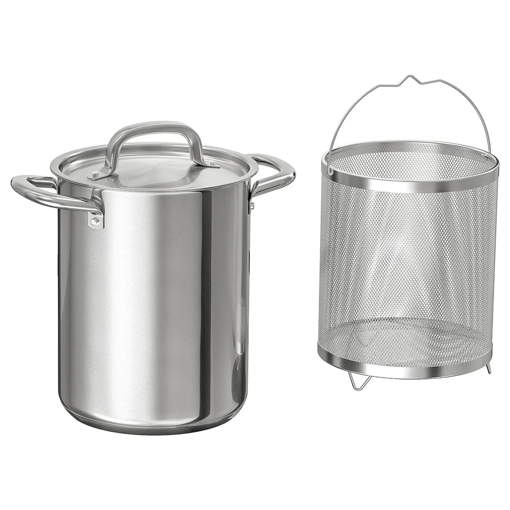 IKEA IKEA 365+ (ИКЕА ИКЕА 365+) — Кастрюля со вставкой, нержавеющая сталь, 5,0 л