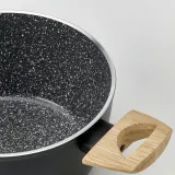IKEA HUSKNUT (ИКЕА ХУСКНУТ) — Кастрюля с крышкой, антипригарное покрытие, черный, 2,7 л — фото 2