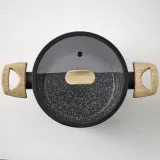 IKEA HUSKNUT (ИКЕА ХУСКНУТ) — Кастрюля с крышкой, антипригарное покрытие, черный, 2,7 л — фото 3
