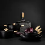 IKEA HUSKNUT (ИКЕА ХУСКНУТ) — Кастрюля с крышкой, антипригарное покрытие, черный, 2,7 л — фото 8