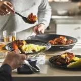 IKEA HEMLAGAD (ИКЕА ХЕМЛАГАД) — Сковорода, антипригарное покрытие, черная, 32 см — фото 8