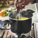 IKEA HEMLAGAD (ИКЕА ХЕМЛАГАД) — Кастрюля с крышкой, антипригарное покрытие, черный, 3 л — фото 4