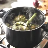IKEA HEMLAGAD (ИКЕА ХЕМЛАГАД) — Кастрюля с крышкой, антипригарное покрытие, черный, 5 л — фото 3