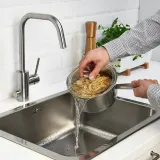 IKEA HEMKOMST (ИКЕА ХЕМКОМСТ) — Кастрюля с крышкой, нержавеющая сталь/стекло, 2 л — фото 5