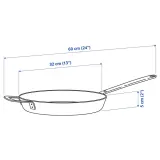 IKEA HEMKOMST (ИКЕА ХЕМКОМСТ) — Сковорода, нержавеющая сталь/ антипригарное покрытие, 32 см — фото 6