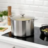 IKEA HEMKOMST (ИКЕА ХЕМКОМСТ) — Кастрюля с крышкой, нержавеющая сталь/стекло, 10 л — фото 2