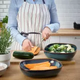 IKEA GLADELIG (ИКЕА ГЛАДЕЛИГ) — Жаропрочное блюдо, 2 штуки, голубое — фото 5
