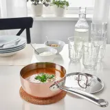 IKEA FINMAT (ИКЕА ФИНМАТ) — Кастрюля с крышкой, медь/нержавеющая сталь, 1,5 л — фото 3