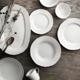 IKEA UPPLAGA (ИКЕА УППЛАГА) — Тарелка, белая, 28 см — фото 5