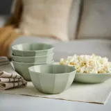 IKEA STRIMMIG (ИКЕА СТРИММИГ) — Миска, керамогранит бледно-серо-зеленого цвета, 15 см — фото 3