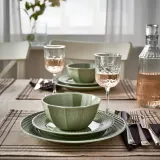 IKEA STRIMMIG (ИКЕА СТРИММИГ) — Миска, керамогранит бледно-серо-зеленого цвета, 15 см — фото 4