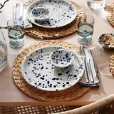 IKEA SILVERSIDA (ИКЕА СИЛВЕРСИДА) — Миска, узор/синий, 11 см / 3 шт. — фото 3