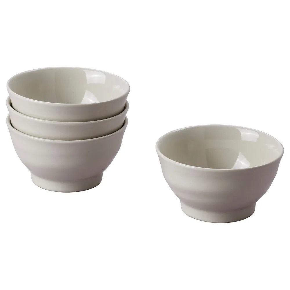 IKEA SANDSKÄDDA (ИКЕА САНДСКЭДДА) — Миска, светло-серо-бежевый, 14 см
