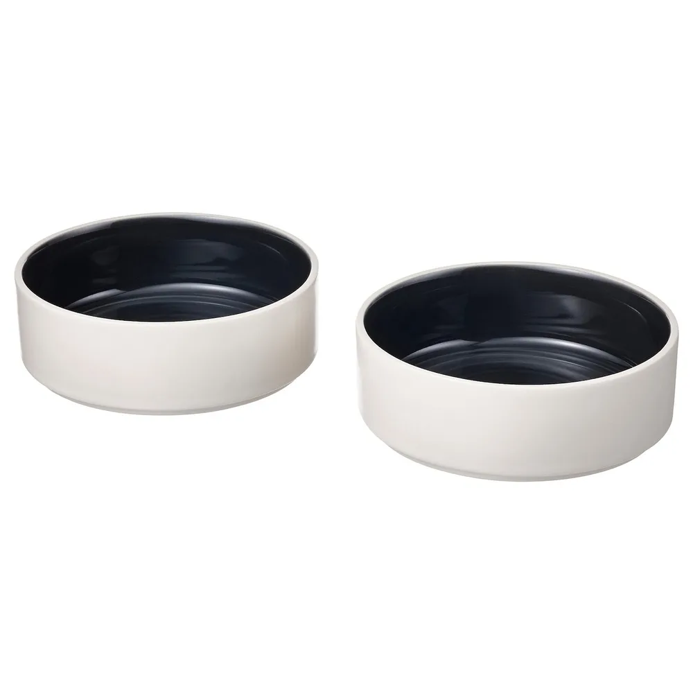 IKEA OMBONAD (ИКЕА ОМБОНАД) — Миска, темно-серый, 15 см