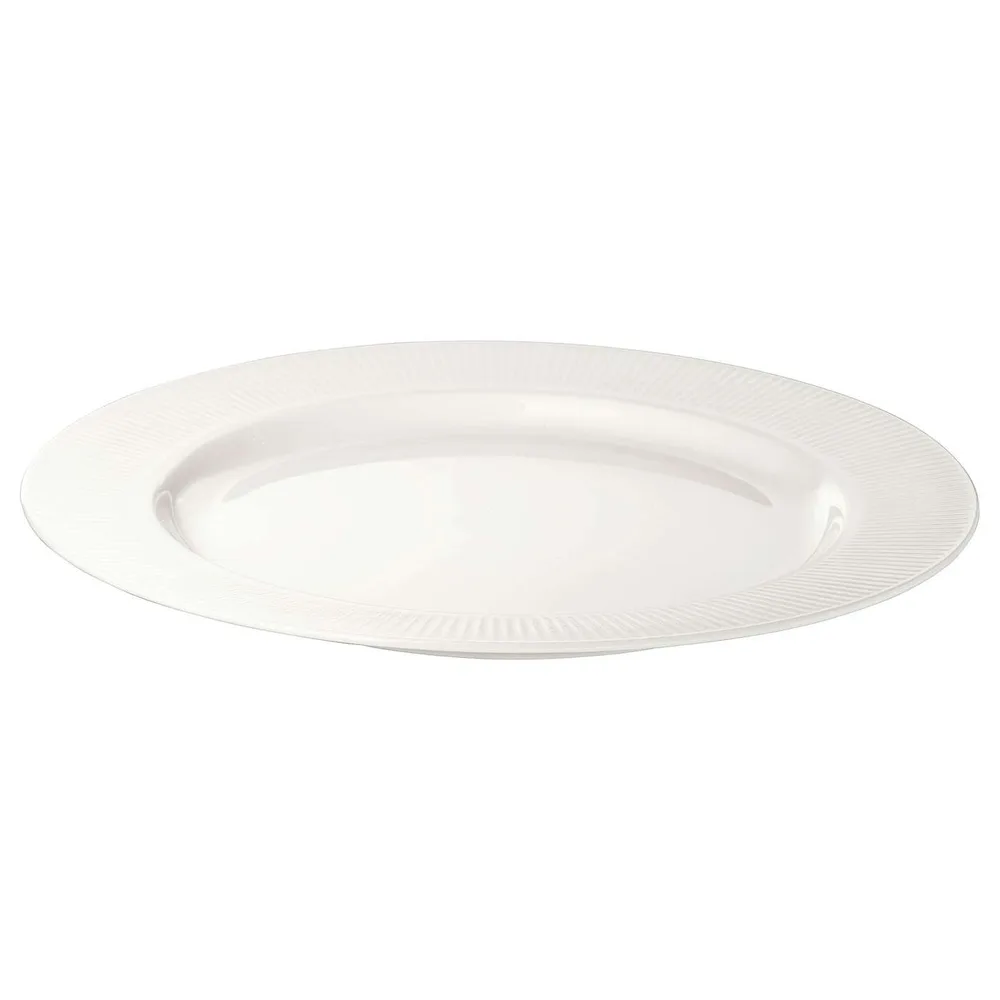 IKEA OFANTLIGT (ИКЕА ОФАНТЛИГТ) — Тарелка, белая, 22 см
