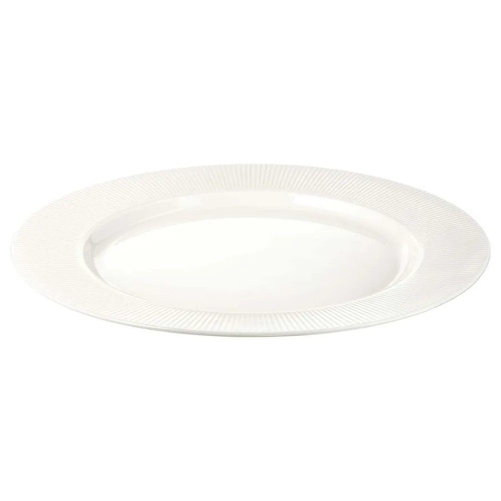 IKEA OFANTLIGT (ИКЕА ОФАНТЛИГТ) — Тарелка, белая, 28 см