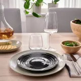 IKEA NÄTBARB (ИКЕА НЭТБАРБ) — Тарелка, черная, 19 см — фото 5