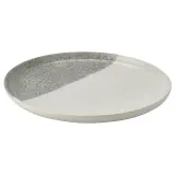 IKEA KRUSTISTEL (ИКЕА КРУСТИСТЕЛ) — Тарелка, узор/серая, 25 см — фото 1