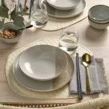 IKEA KRUSTISTEL (ИКЕА КРУСТИСТЕЛ) — Тарелка, рисунок/светло-бежевый, 25 см — фото 4