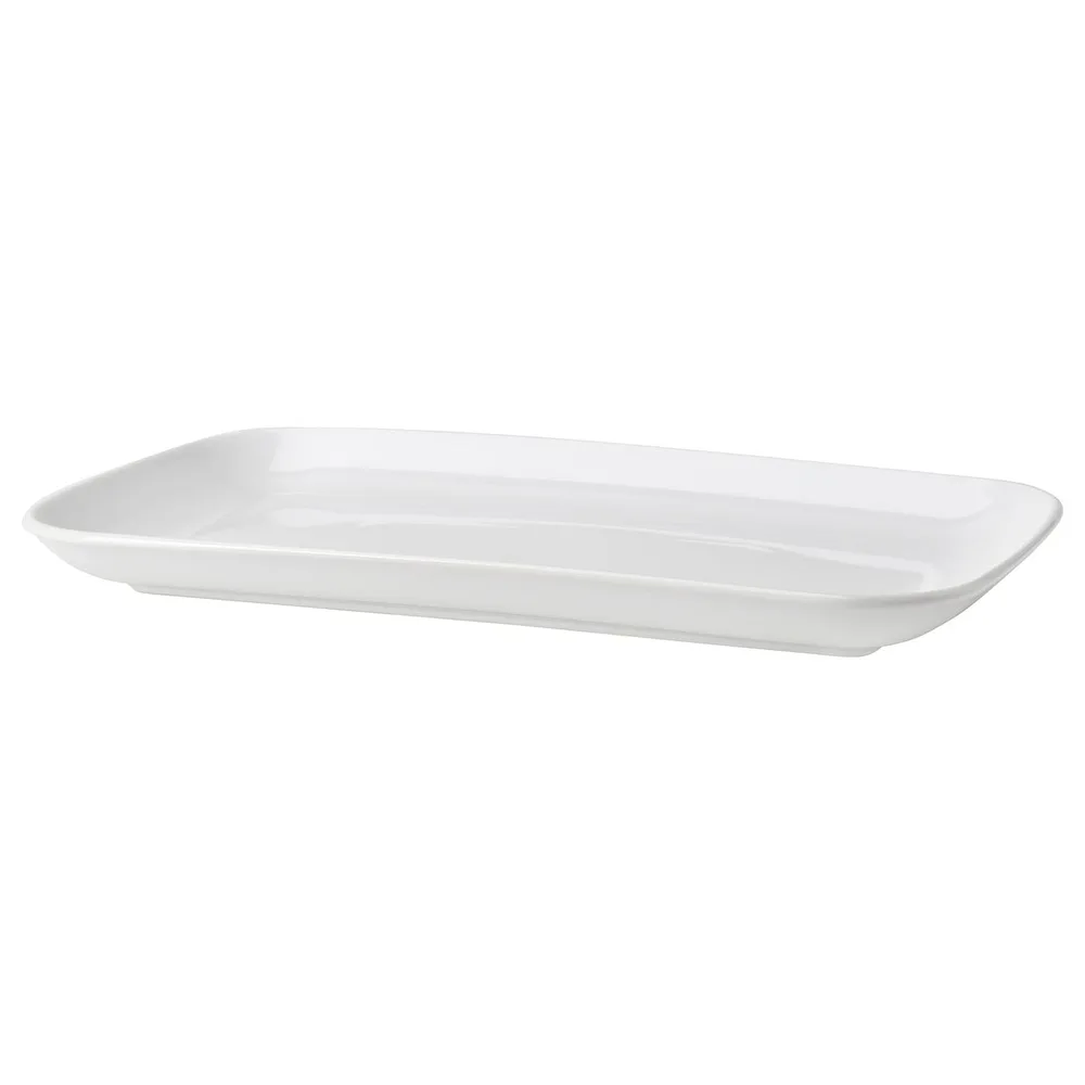 IKEA GODMIDDAG (ИКЕА ГОДМИДДАГ) — Тарелка, белая, 18x30 см