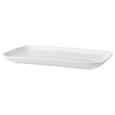 IKEA GODMIDDAG (ИКЕА ГОДМИДДАГ) — Тарелка, белая, 18x30 см