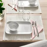 IKEA GODMIDDAG (ИКЕА ГОДМИДДАГ) — Тарелка, белая, 18x30 см — фото 3