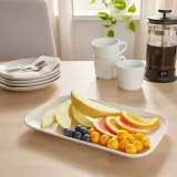 IKEA GODMIDDAG (ИКЕА ГОДМИДДАГ) — Тарелка, белая, 18x30 см — фото 4