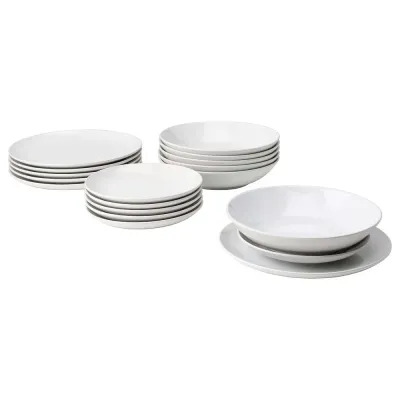 IKEA GODMIDDAG (ИКЕА ГОДМИДДАГ) — Сервиз, 18 штук, белый