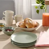 IKEA FÄRGKLAR (ИКЕА ФЭРГКЛАР) — Тарелка, матовый зеленый, 20 см — фото 3