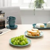 IKEA FÄRGKLAR (ИКЕА ФЭРГКЛАР) — Тарелка, матовая светло-бирюзовая, 20 см — фото 3