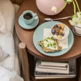 IKEA FÄRGKLAR (ИКЕА ФЭРГКЛАР) — Тарелка, матовая светло-бирюзовая, 20 см — фото 5
