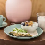 IKEA FÄRGKLAR (ИКЕА ФЭРГКЛАР) — Тарелка, матовая светло-бирюзовая, 20 см — фото 7