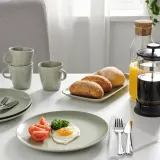 IKEA FÄRGKLAR (ИКЕА ФЭРГКЛАР) — Тарелка, матовый зеленый, 26 см — фото 3