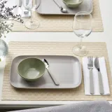 IKEA FÄRGKLAR (ИКЕА ФЭРГКЛАР) — Тарелка, матовый светло-серый, 30x18 см — фото 2