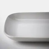 IKEA FÄRGKLAR (ИКЕА ФЭРГКЛАР) — Тарелка, матовый светло-серый, 30x18 см — фото 4