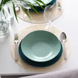 IKEA FÄRGKLAR (ИКЕА ФЭРГКЛАР) — Сервиз, 18 шт, матовый светло-бирюзовый — фото 5