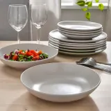 IKEA FÄRGKLAR (ИКЕА ФЭРГКЛАР) — Сервиз, 18 штук, матовый светло-серый — фото 5