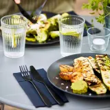 IKEA FÄRGKLAR (ИКЕА ФЭРГКЛАР) — Сервиз, 18 штук, матовый темно-серый — фото 4