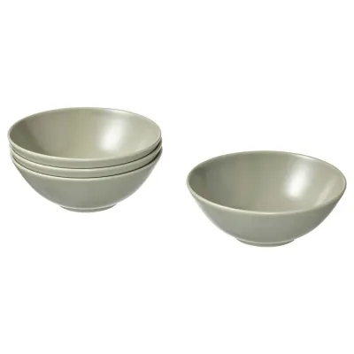 IKEA FÄRGKLAR (ИКЕА ФЭРГКЛАР) — Миска, матовый зеленый, 16 см