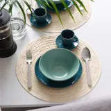 IKEA FÄRGKLAR (ИКЕА ФЭРГКЛАР) — Чаша, матовая светло-бирюзовая, 16 см — фото 4