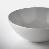 IKEA FÄRGKLAR (ИКЕА ФЭРГКЛАР) — Миска, матовая светло-серая, 16 см — фото 2
