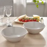 IKEA FÄRGKLAR (ИКЕА ФЭРГКЛАР) — Миска, матовая светло-серая, 16 см — фото 5