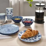 IKEA ENTUSIASM (ИКЕА ЕНТУСИАСМ) — Тарелка, узор/синий, 18 см — фото 4