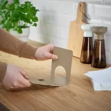IKEA SKOGSRÖR (ИКЕА СКОГСРОР) — Держатель для салфеток, светло-серый-коричневый, 13x12 см — фото 4