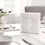 IKEA LIKSIDIG (ИКЕА ЛИКСИДИГ) — Держатель для салфеток, белый, 16x16 см — фото 4