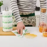 IKEA FAMILJ (ИКЕА ФАМИЛЙ) — Кухонное полотенце, ярко-зеленый/белый дизайн — фото 5
