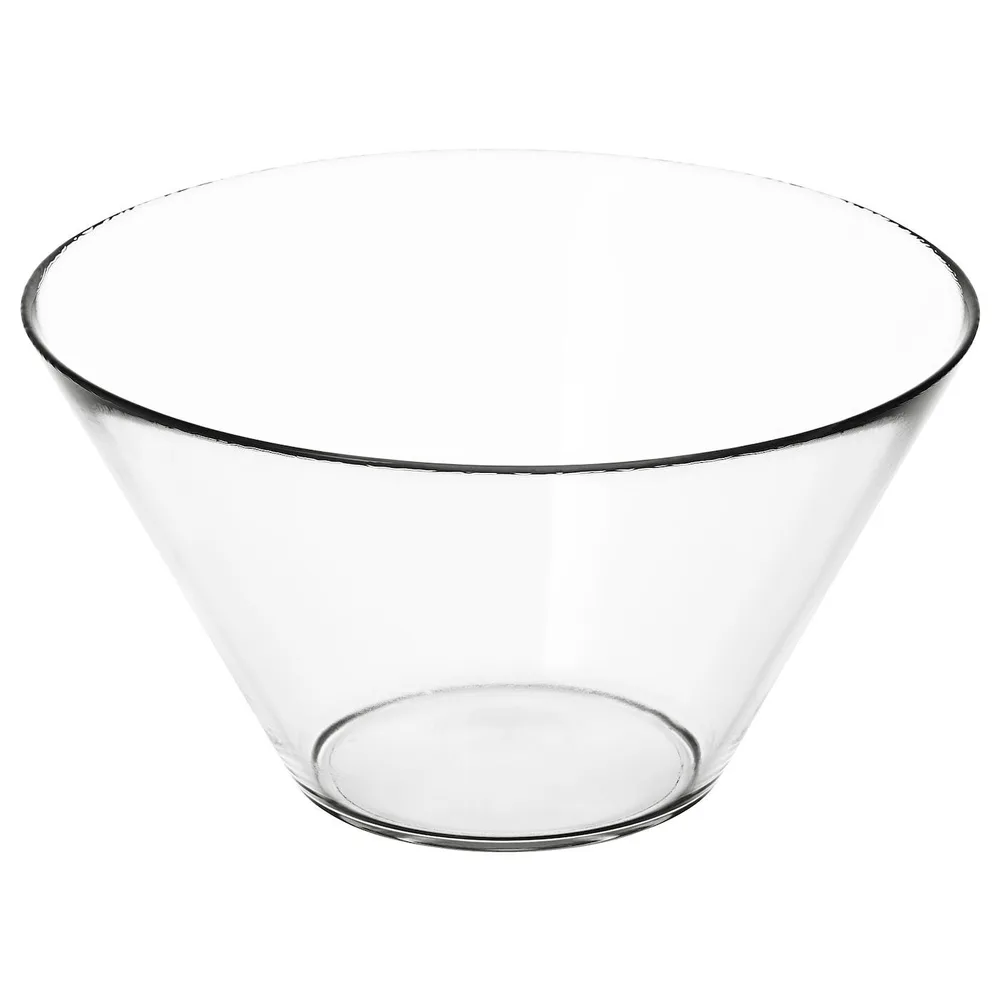 IKEA TRYGG (ИКЕА ТРЙГГ) — Чаша, прозрачное стекло, 28 см